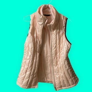 Calvin Klein Women's Performance Down Filled Quilted Vest Champagne